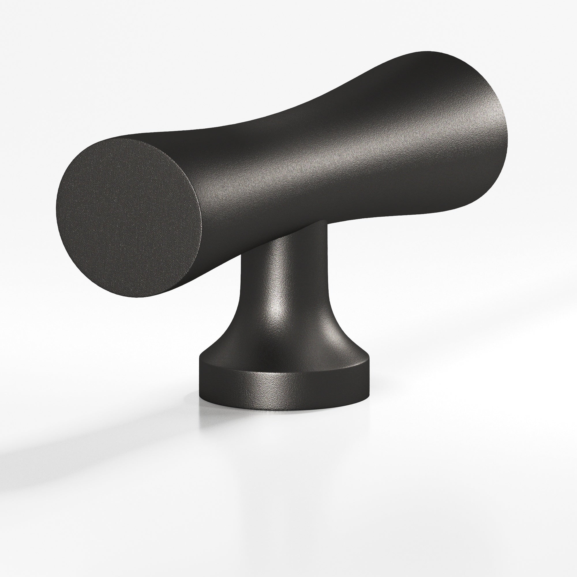 Colonial Bronze Series 290 2" Hourglass Cabinet T-Knob With Flared Post Frost Black™ / 2"