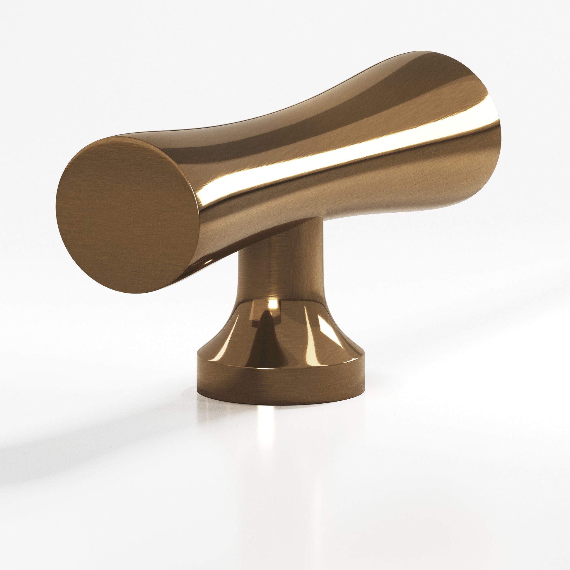 Colonial Bronze Series 290 2" Hourglass Cabinet T-Knob With Flared Post Light Statuary Bronze / 2"