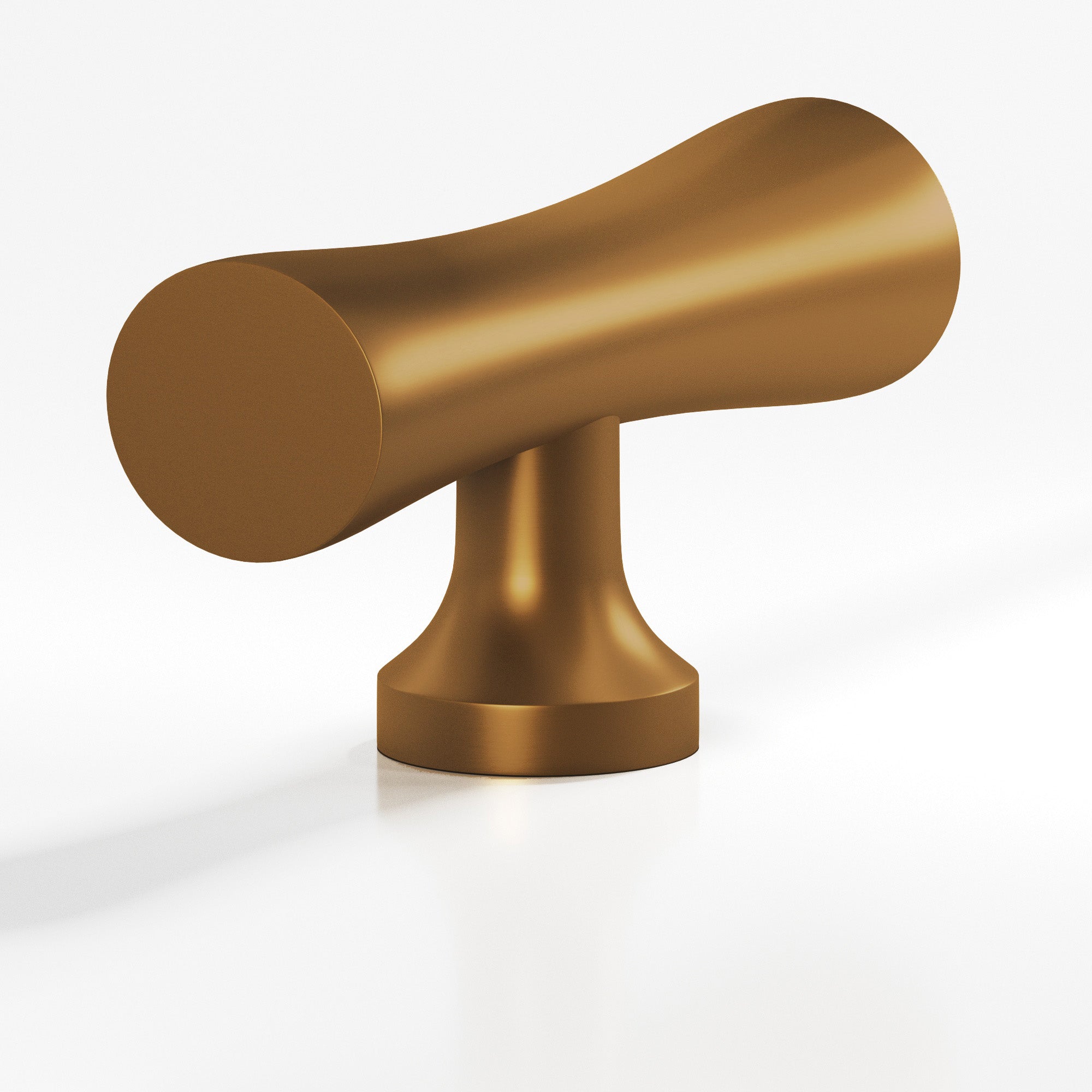 Colonial Bronze Series 290 2" Hourglass Cabinet T-Knob With Flared Post Matte Light Statuary Bronze / 2"