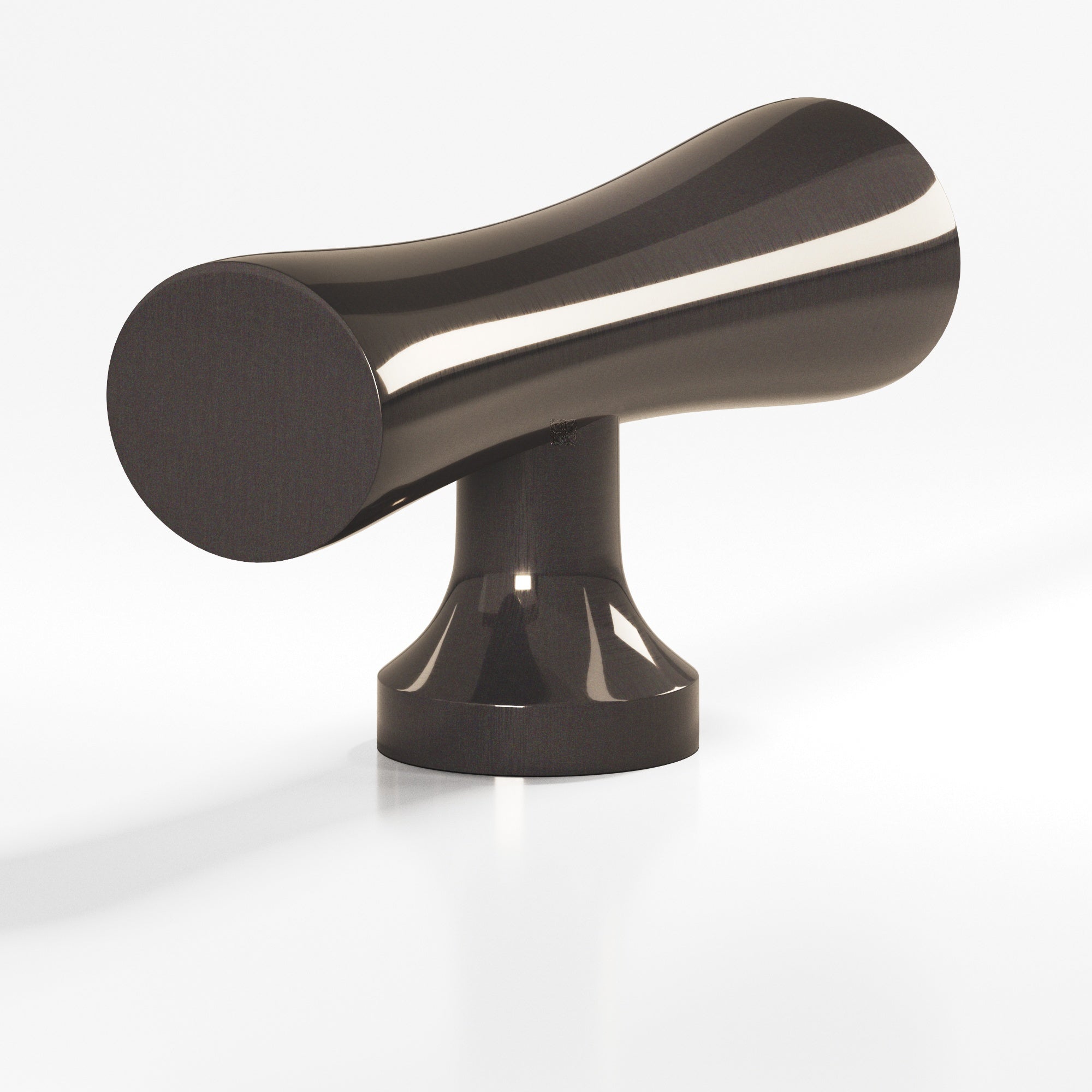 Colonial Bronze Series 290 2" Hourglass Cabinet T-Knob With Flared Post Dark Statuary Bronze / 2"