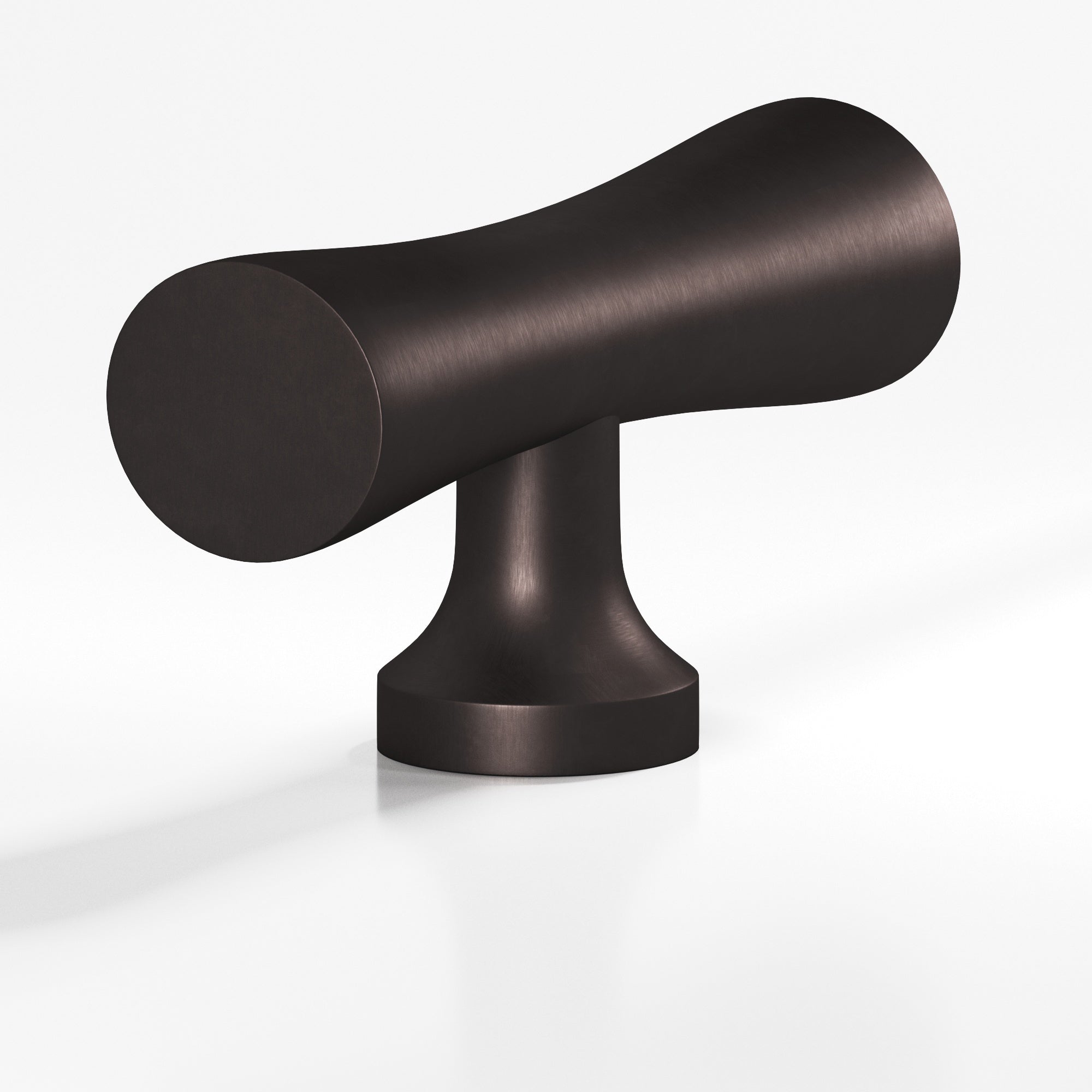 Colonial Bronze Series 290 2" Hourglass Cabinet T-Knob With Flared Post Matte Dark Statuary Bronze / 2"