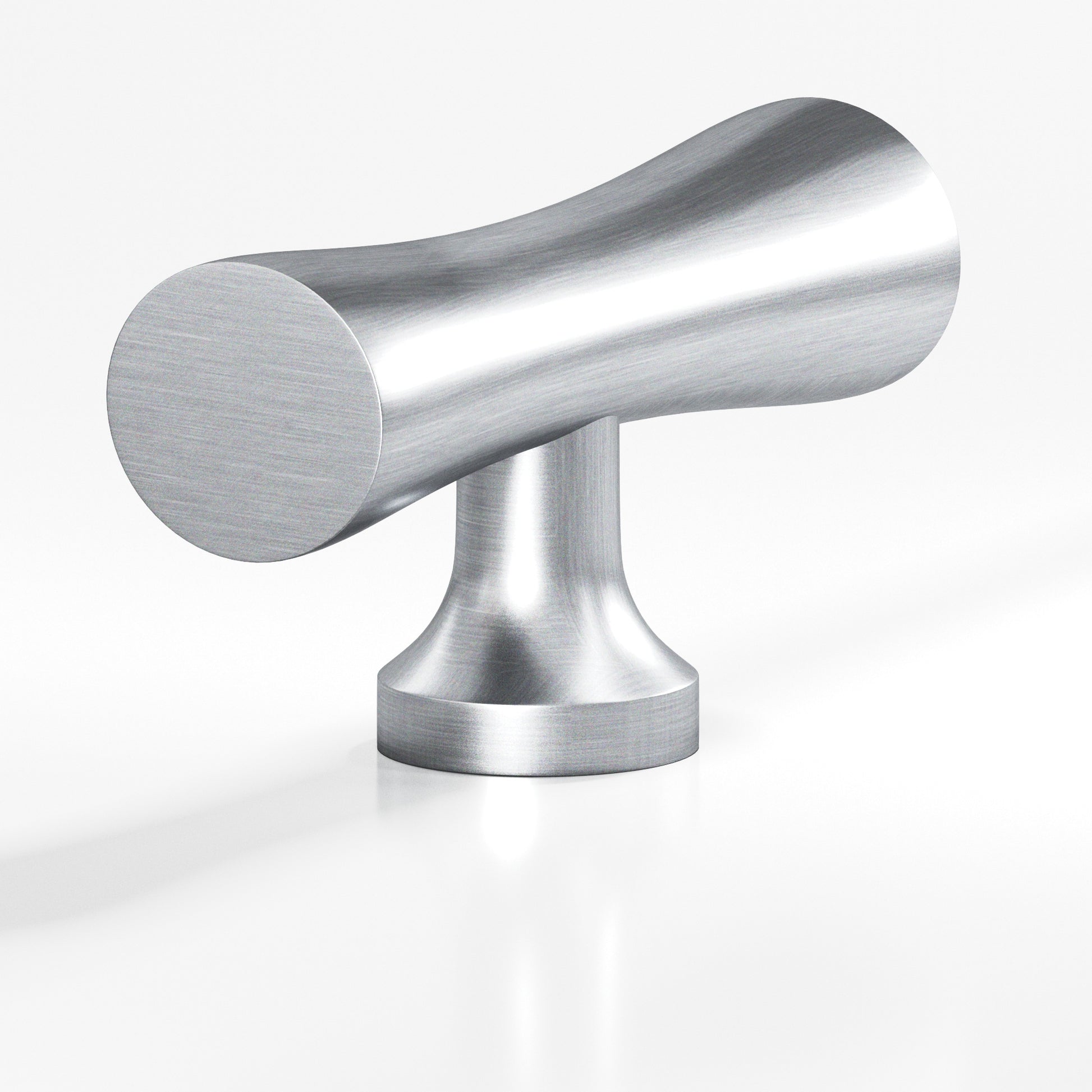 Colonial Bronze Series 290 2" Hourglass Cabinet T-Knob With Flared Post Satin Chrome / 2"