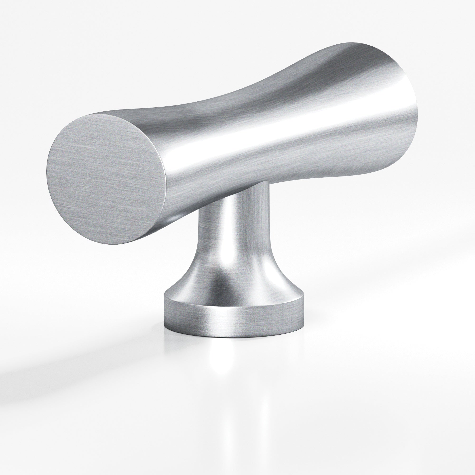 Colonial Bronze Series 290 2" Hourglass Cabinet T-Knob With Flared Post Satin Chrome / 2"