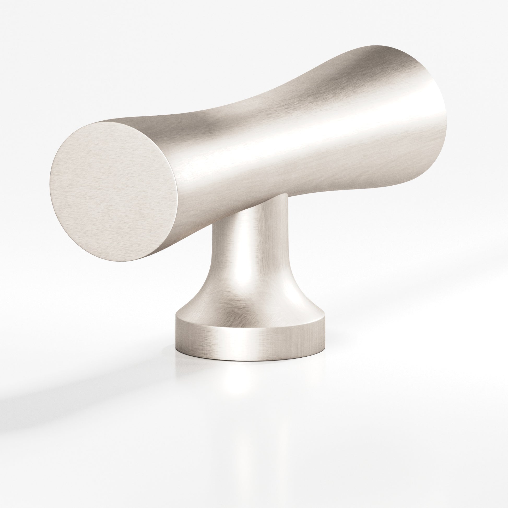 Colonial Bronze Series 290 2" Hourglass Cabinet T-Knob With Flared Post Matte Satin Nickel / 2"