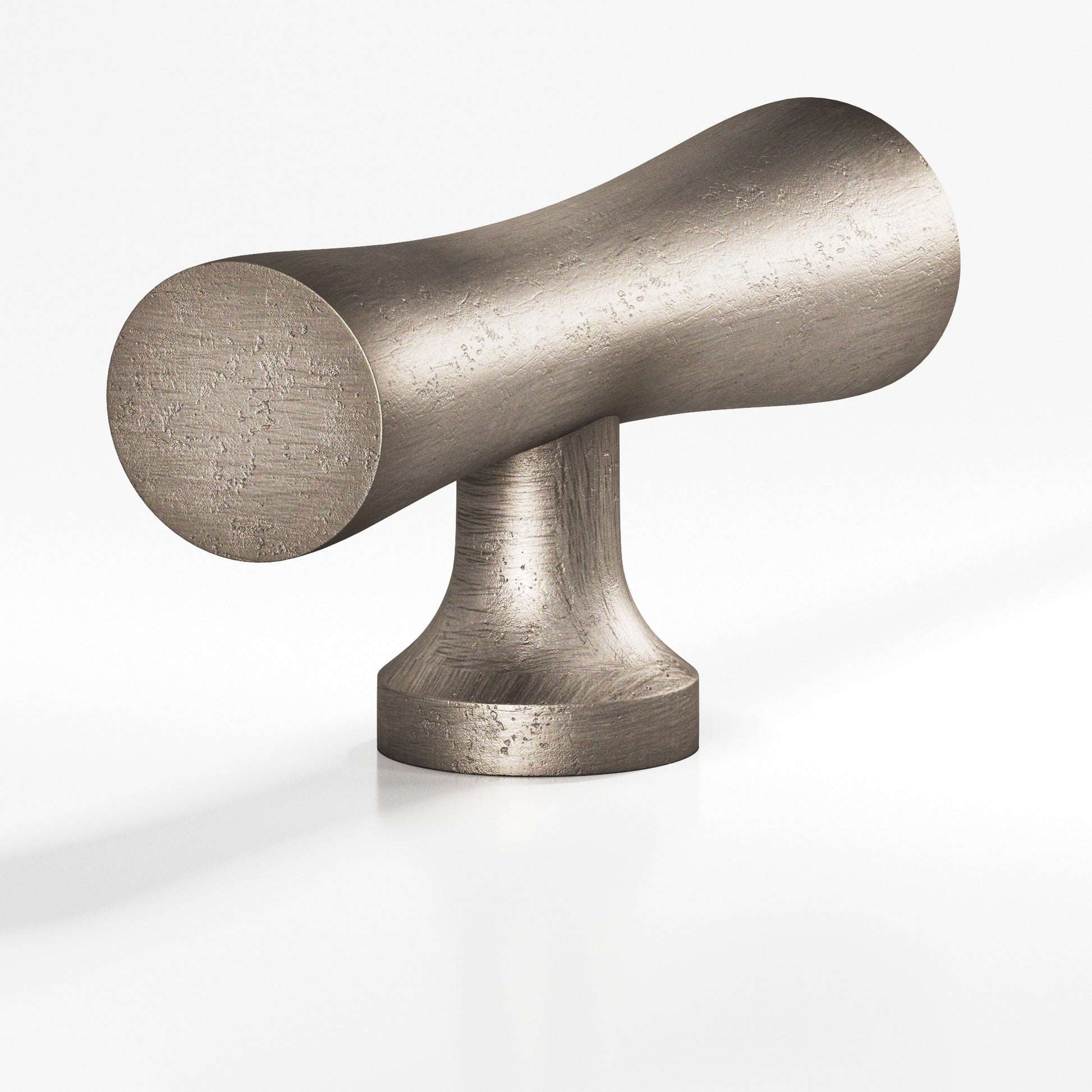 Colonial Bronze Series 290 2" Hourglass Cabinet T-Knob With Flared Post Distressed Pewter / 2"