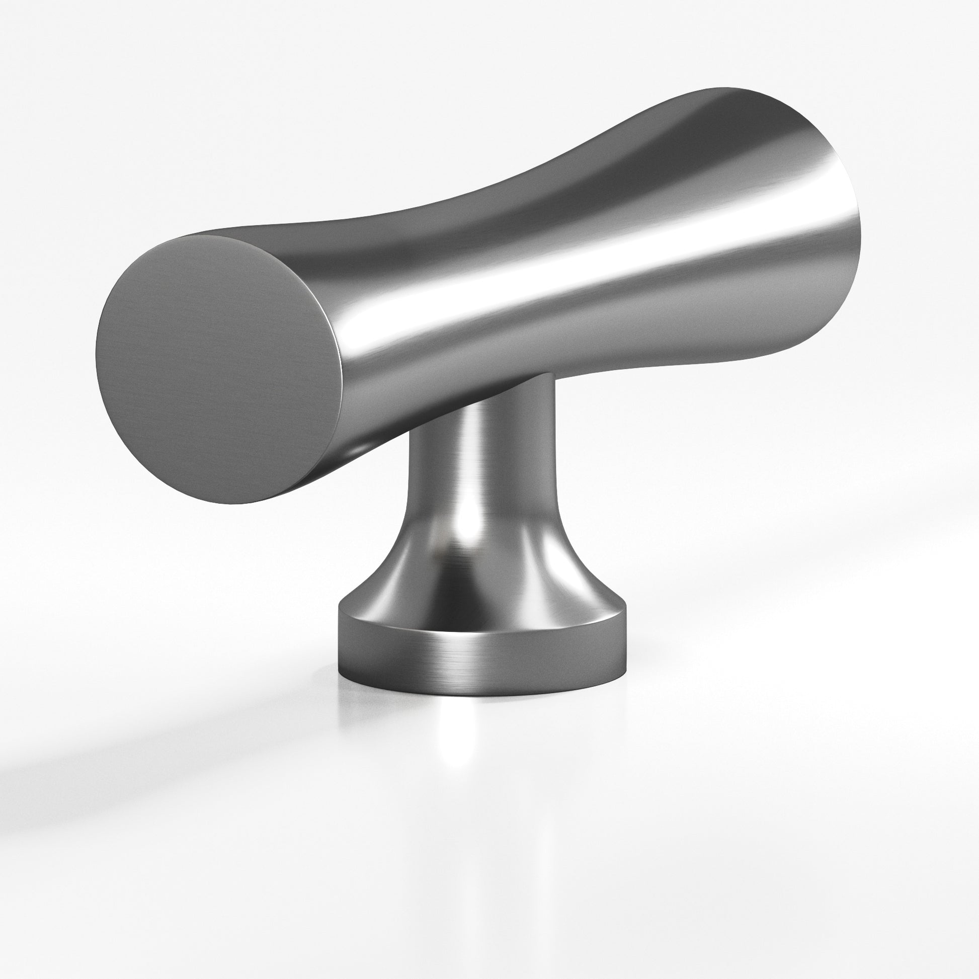 Colonial Bronze Series 290 2" Hourglass Cabinet T-Knob With Flared Post Graphite / 2"