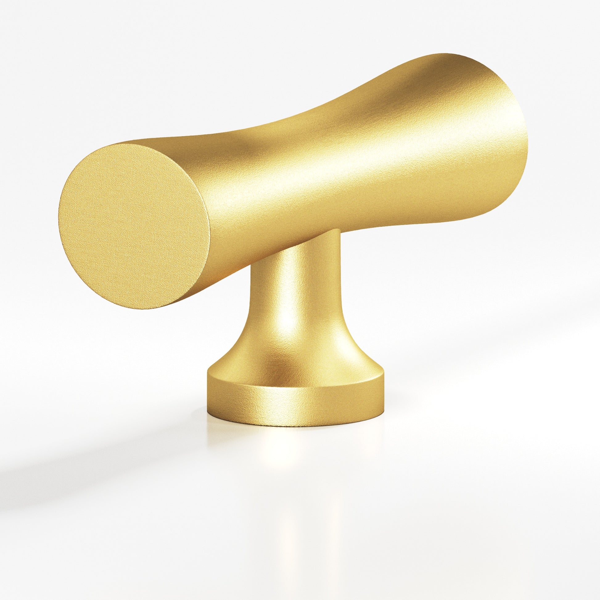 Colonial Bronze Series 290 2" Hourglass Cabinet T-Knob With Flared Post Frost Brass™ / 2"