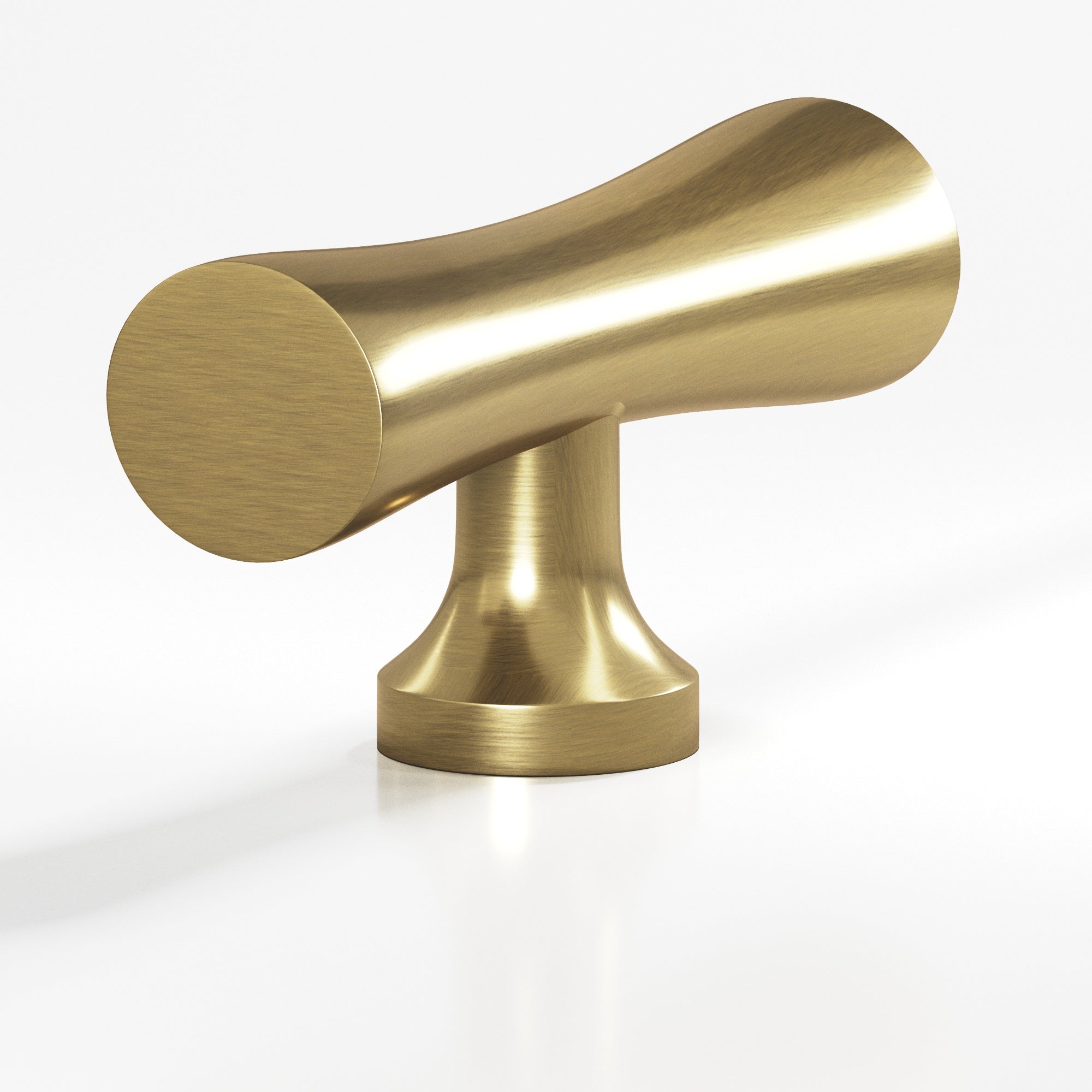 Colonial Bronze Series 290 2" Hourglass Cabinet T-Knob With Flared Post Antique Brass / 2"