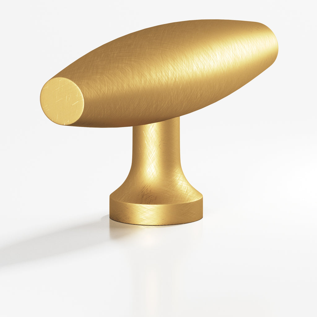 Colonial Bronze Series 291 2" Cigar Cabinet T-Knob With Flared Post Weathered Brass / 2"