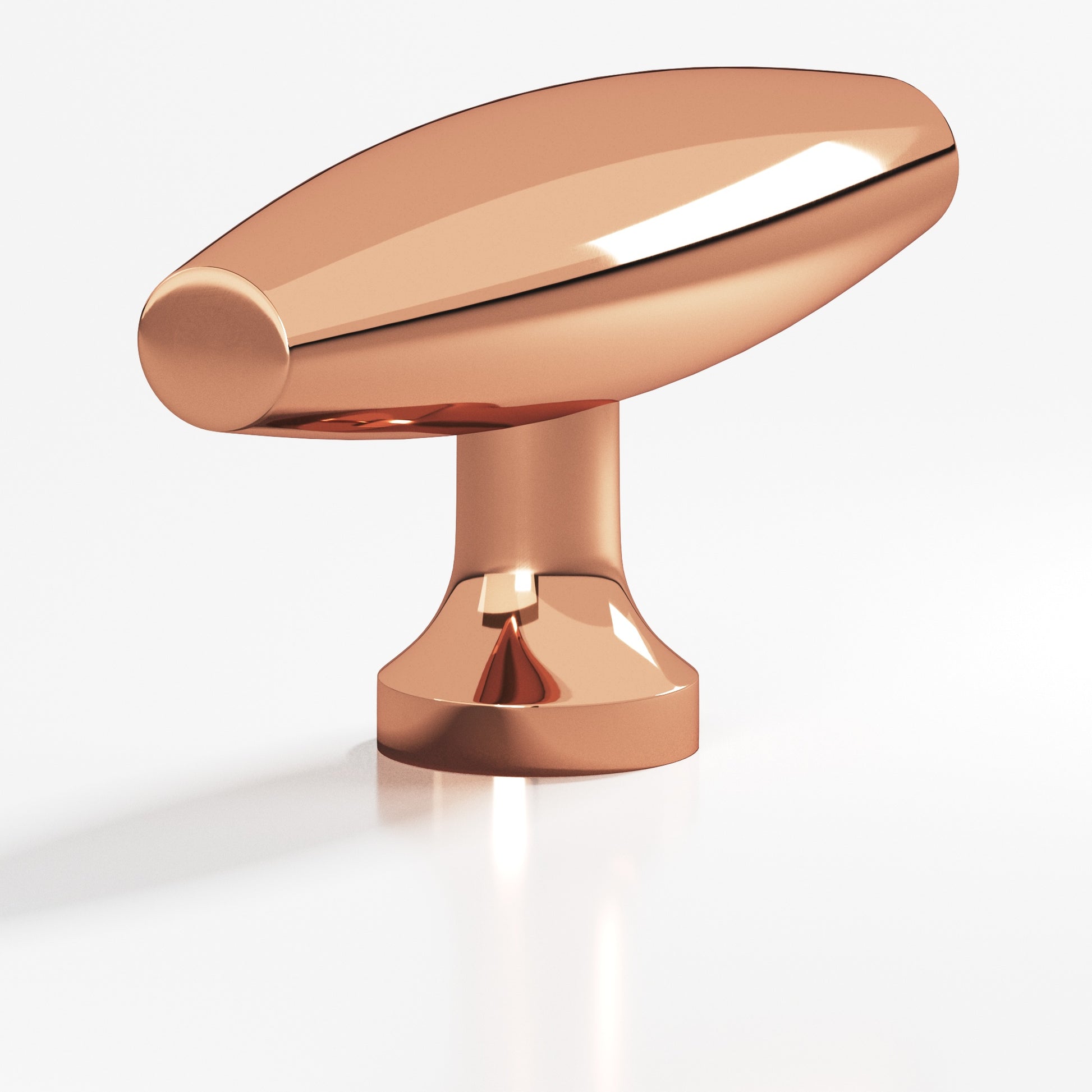 Colonial Bronze Series 291 2" Cigar Cabinet T-Knob With Flared Post Polished Copper / 2"