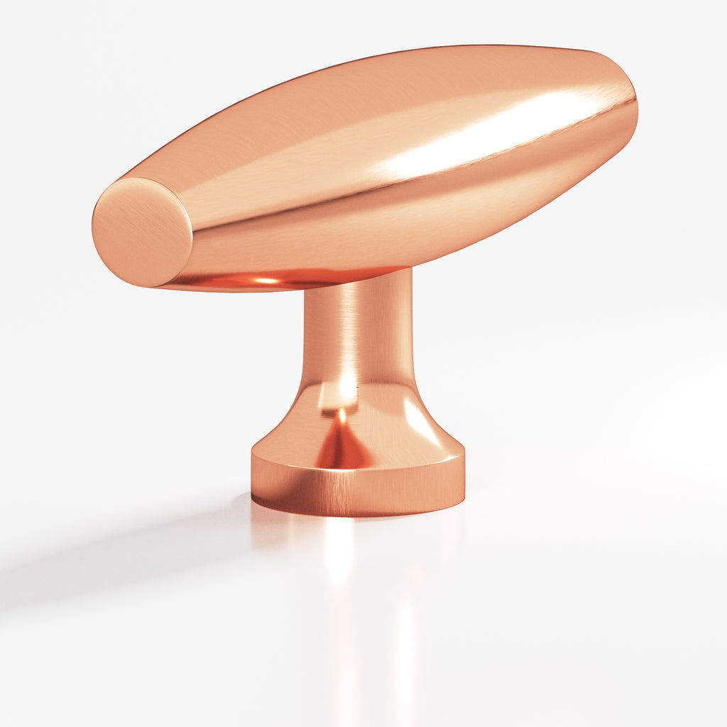 Colonial Bronze Series 291 2" Cigar Cabinet T-Knob With Flared Post Satin Copper / 2"