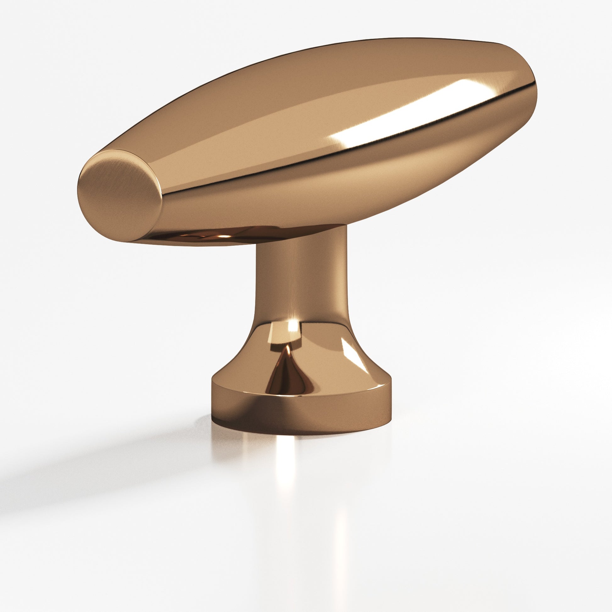 Colonial Bronze Series 291 2" Cigar Cabinet T-Knob With Flared Post Polished Bronze / 2"