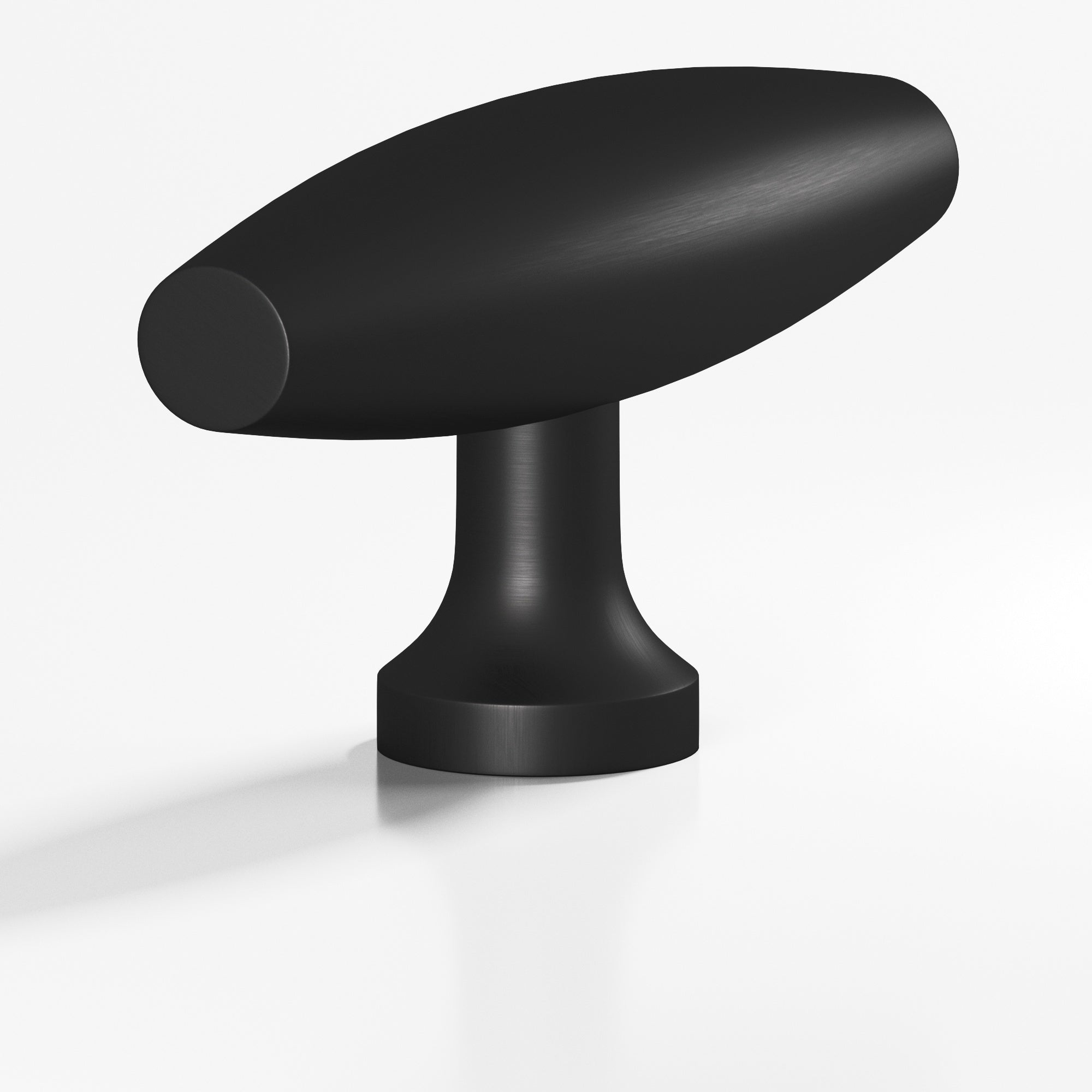 Colonial Bronze Series 291 2" Cigar Cabinet T-Knob With Flared Post Matte Satin Black / 2"