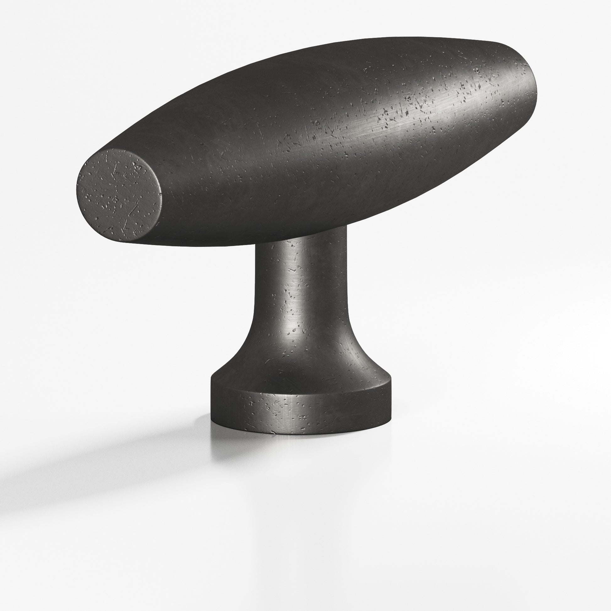 Colonial Bronze Series 291 2" Cigar Cabinet T-Knob With Flared Post Distressed Satin Black / 2"