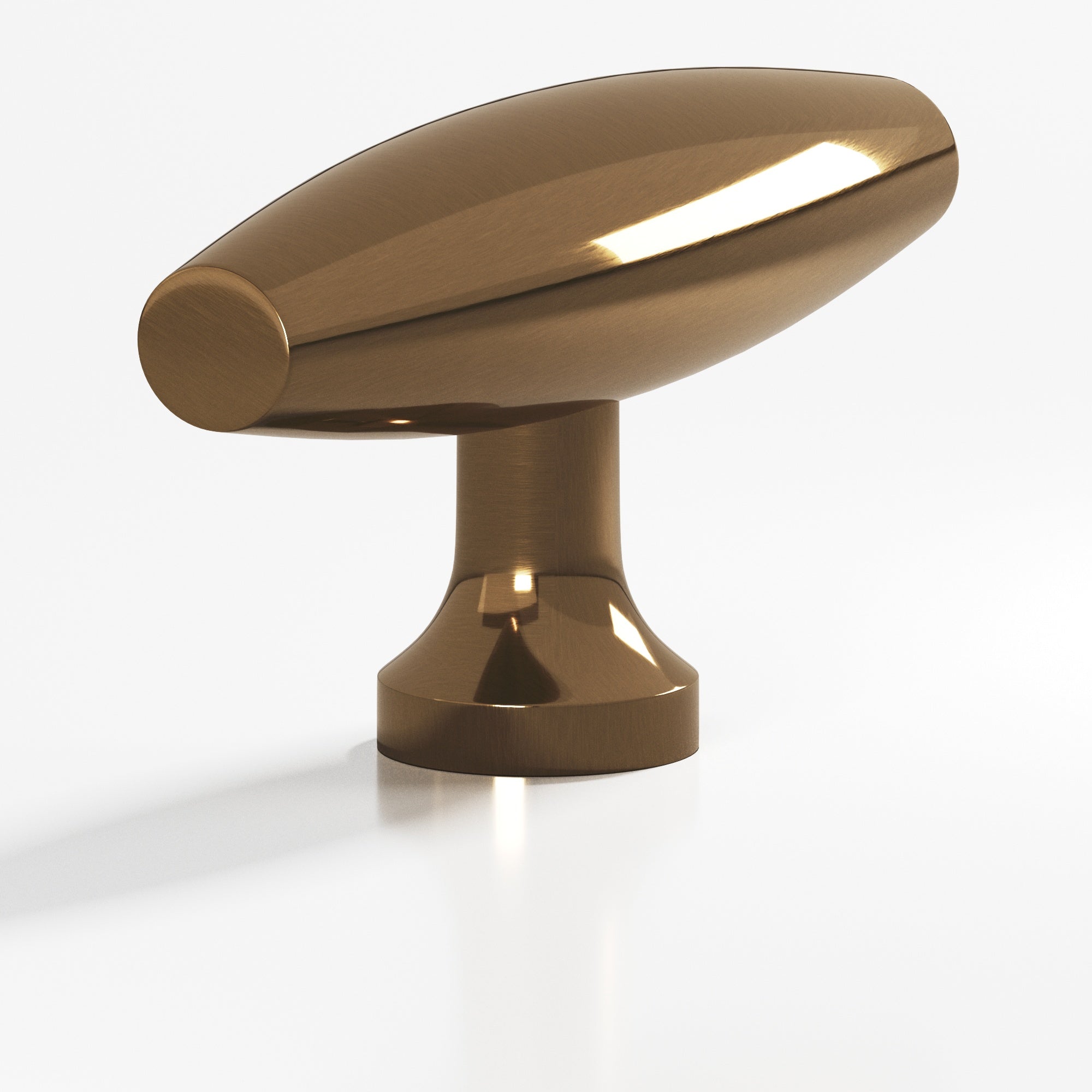 Colonial Bronze Series 291 2" Cigar Cabinet T-Knob With Flared Post Light Statuary Bronze / 2"