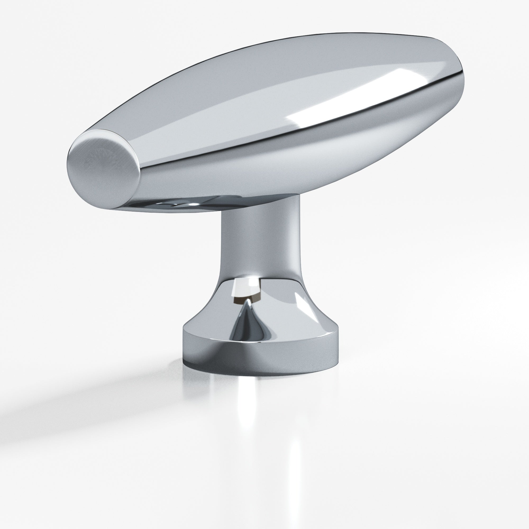 Colonial Bronze Series 291 2" Cigar Cabinet T-Knob With Flared Post Polished Chrome / 2"