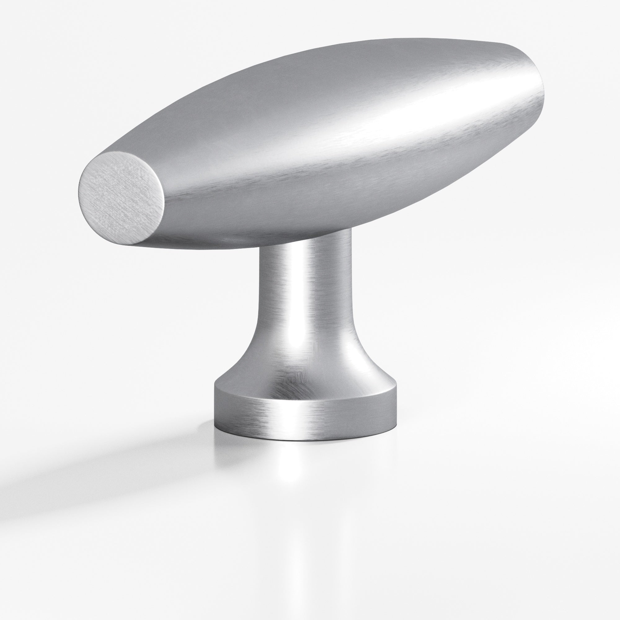 Colonial Bronze Series 291 2" Cigar Cabinet T-Knob With Flared Post Matte Satin Chrome / 2"