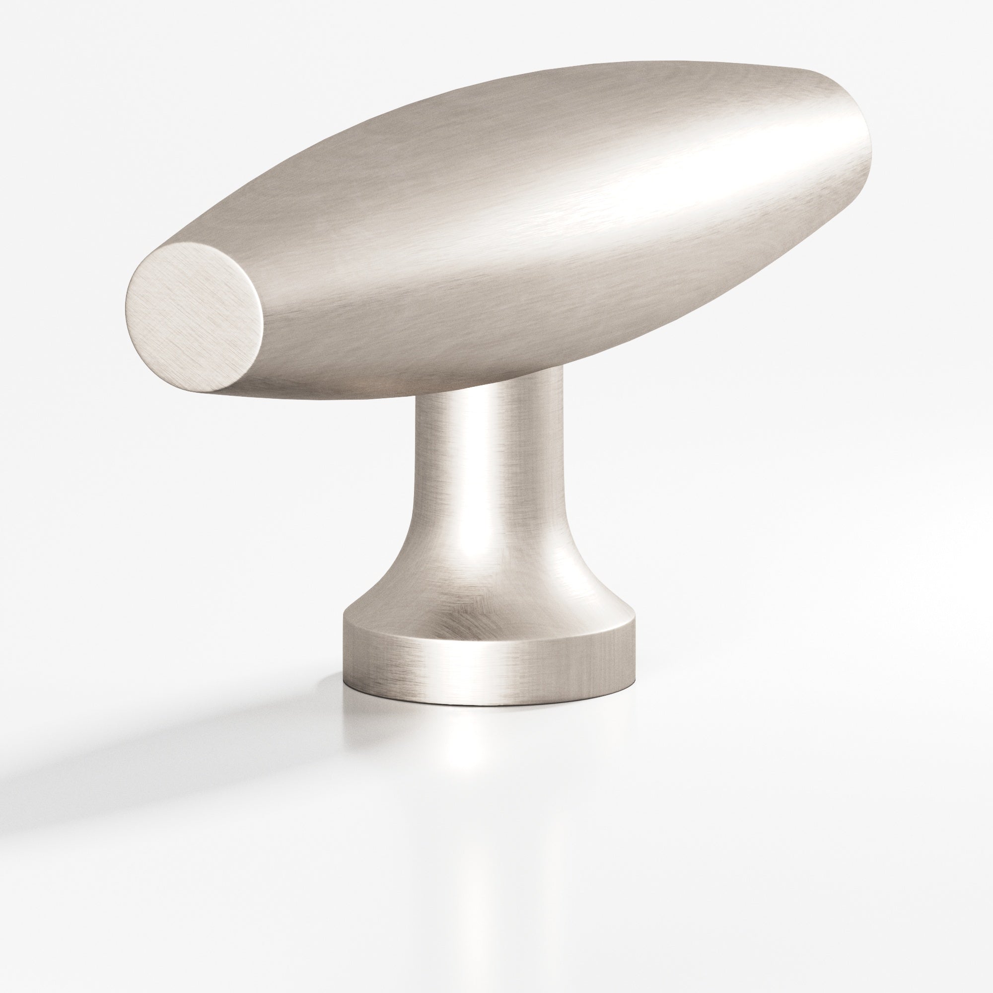 Colonial Bronze Series 291 2" Cigar Cabinet T-Knob With Flared Post Matte Satin Nickel / 2"