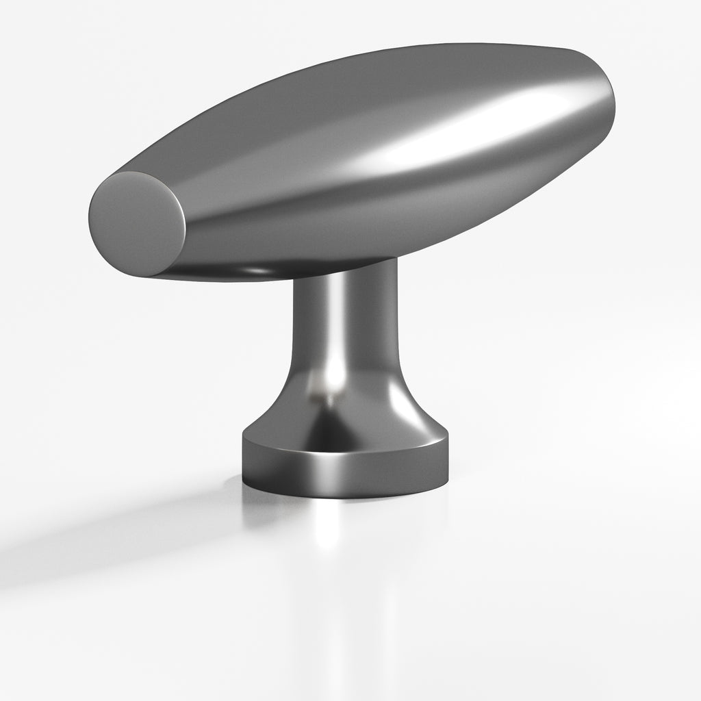 Colonial Bronze Series 291 2" Cigar Cabinet T-Knob With Flared Post Graphite / 2"