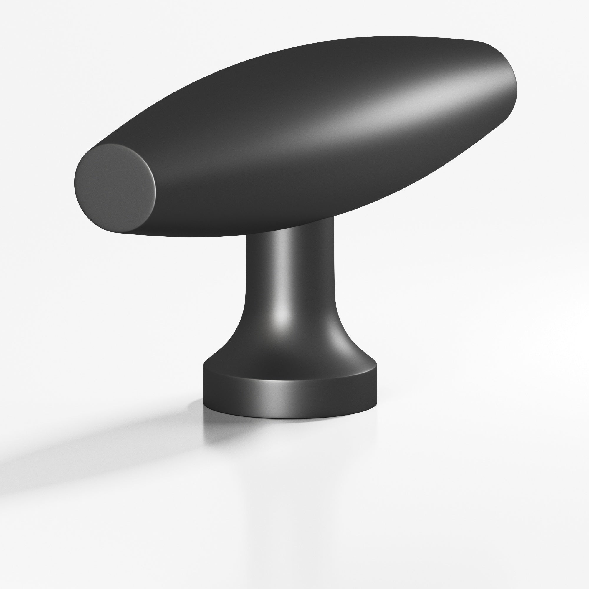 Colonial Bronze Series 291 2" Cigar Cabinet T-Knob With Flared Post Matte Graphite / 2"