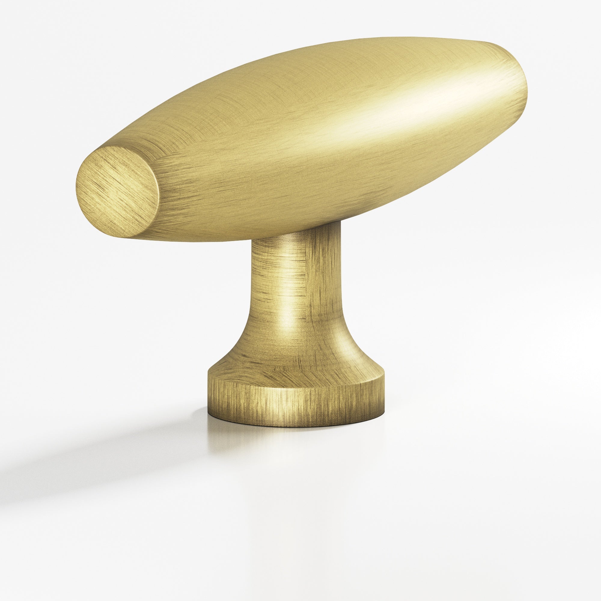 Colonial Bronze Series 291 2" Cigar Cabinet T-Knob With Flared Post Matte Antique Satin Brass / 2"