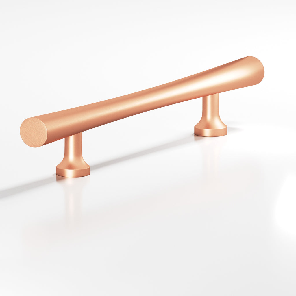 Colonial Bronze Series 296 8" Hourglass Cabinet Pull With Flared Posts Matte Satin Copper / 8"