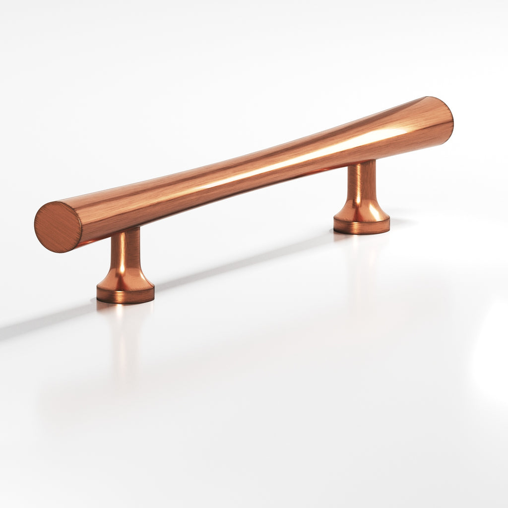 Colonial Bronze Series 296 4" Hourglass Cabinet Pull With Flared Posts Antique Copper / 4"