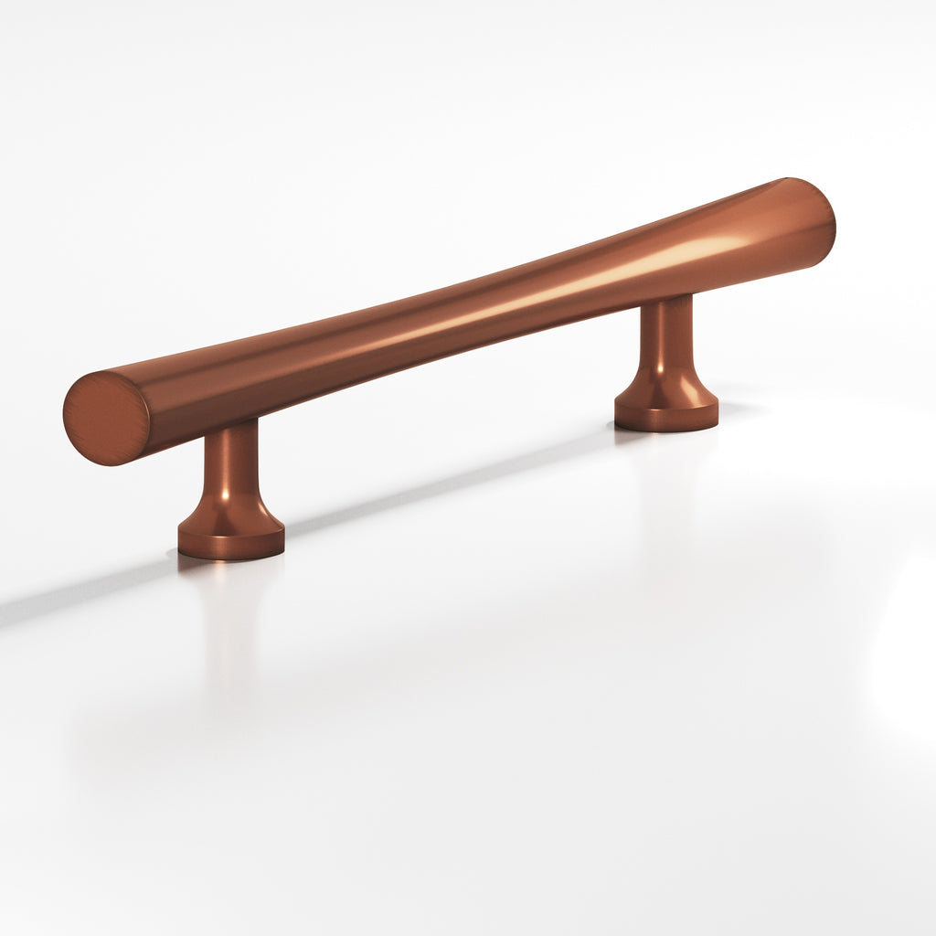 Colonial Bronze Series 294 8" Hourglass Cabinet Pull With Flared Posts Matte Antique Copper / 8"