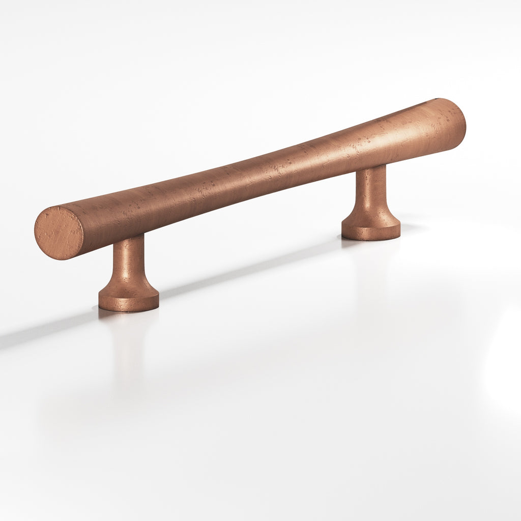 Colonial Bronze Series 292 4" Hourglass Cabinet Pull With Flared Posts Distressed Antique Copper / 4"