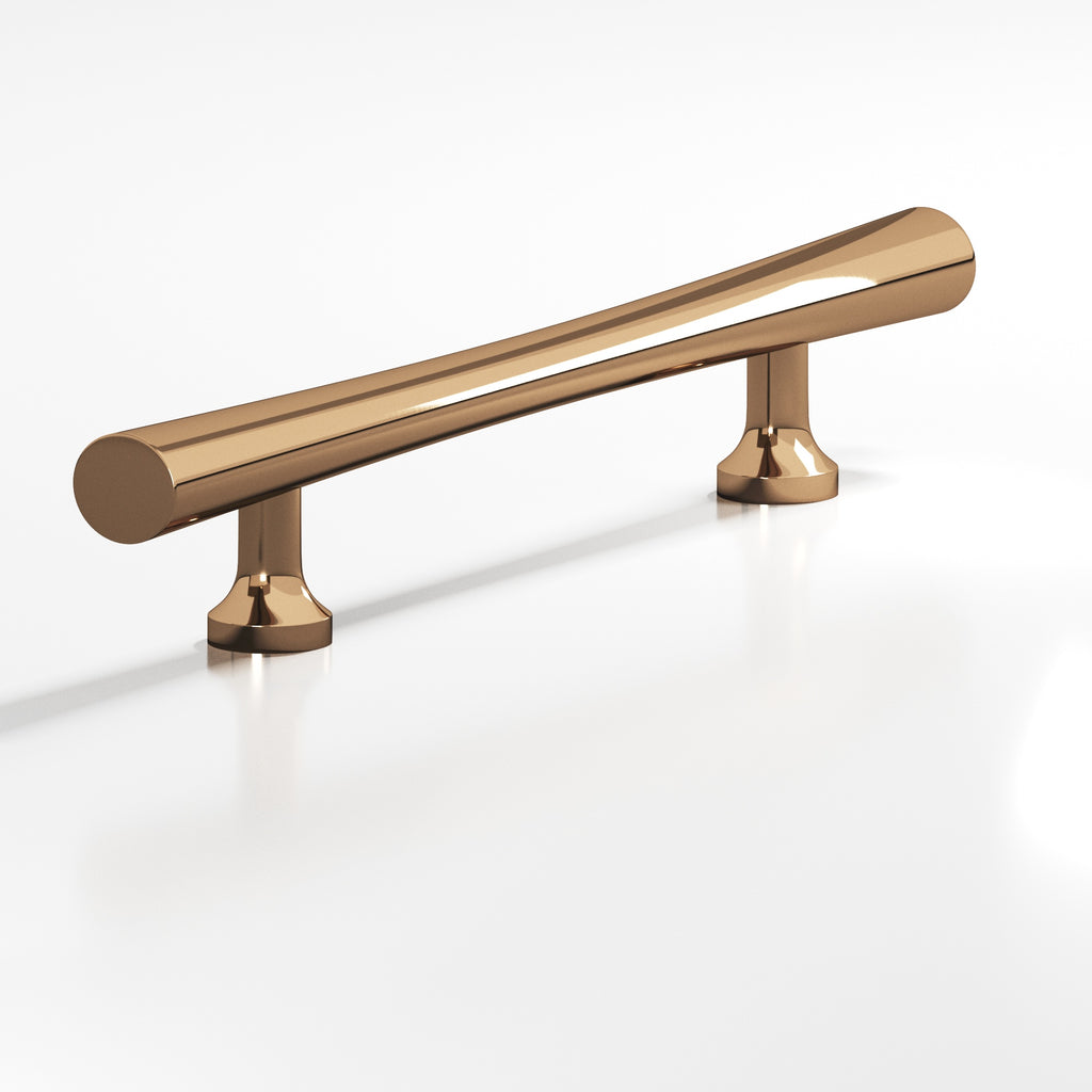 Colonial Bronze Series 292 4" Hourglass Cabinet Pull With Flared Posts Polished Bronze / 4"