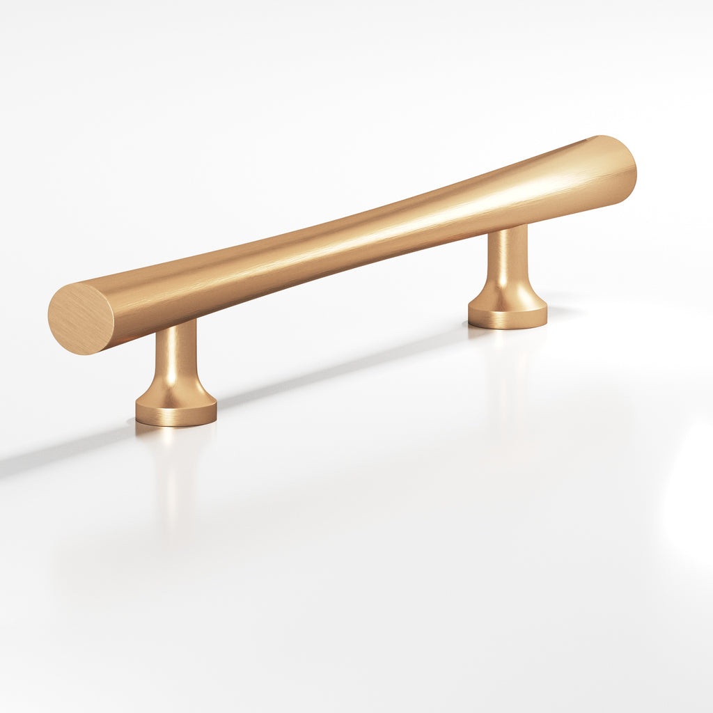 Colonial Bronze Series 296 4" Hourglass Cabinet Pull With Flared Posts Matte Satin Bronze / 4"