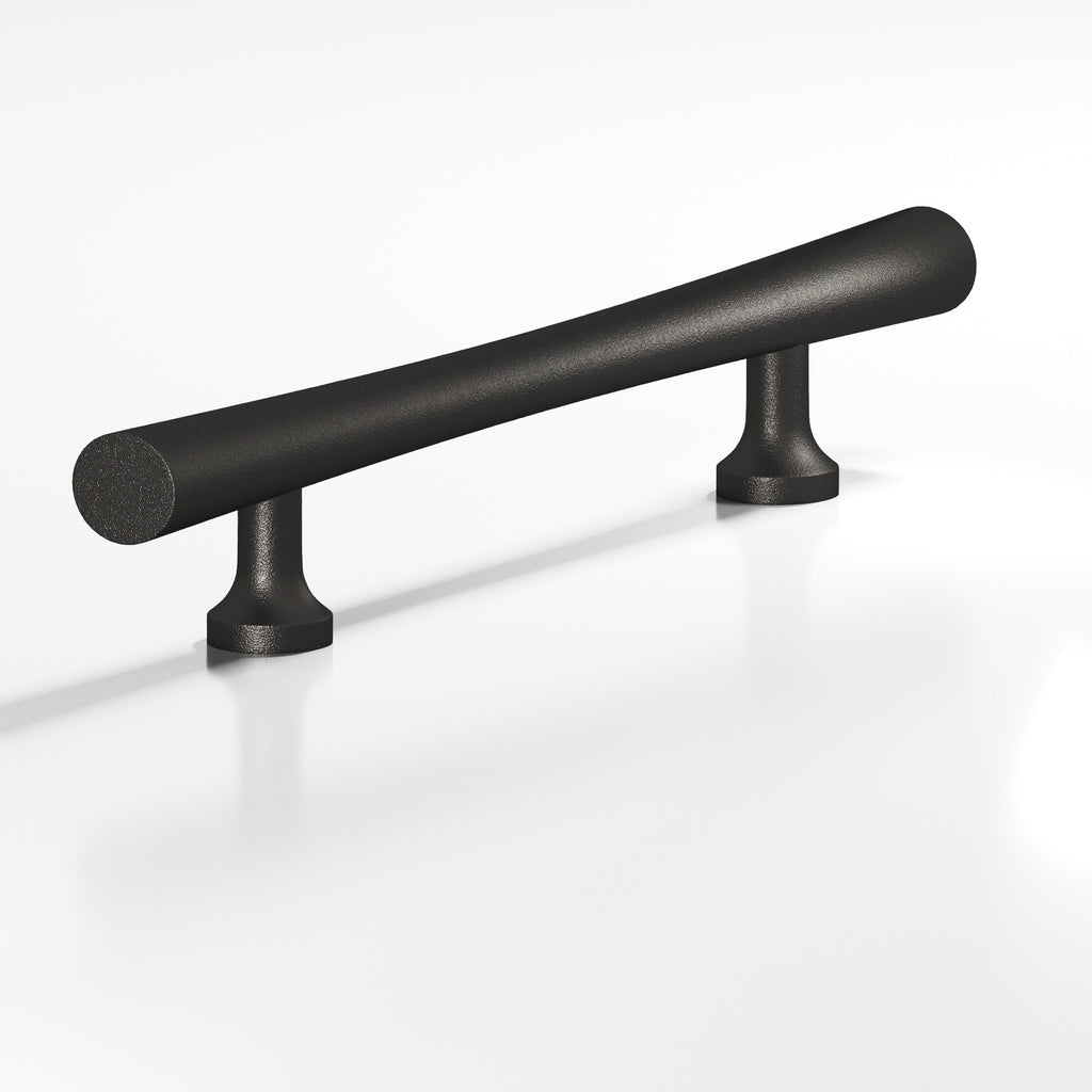 Colonial Bronze Series 296 6" Hourglass Cabinet Pull With Flared Posts Frost Black™ / 6"