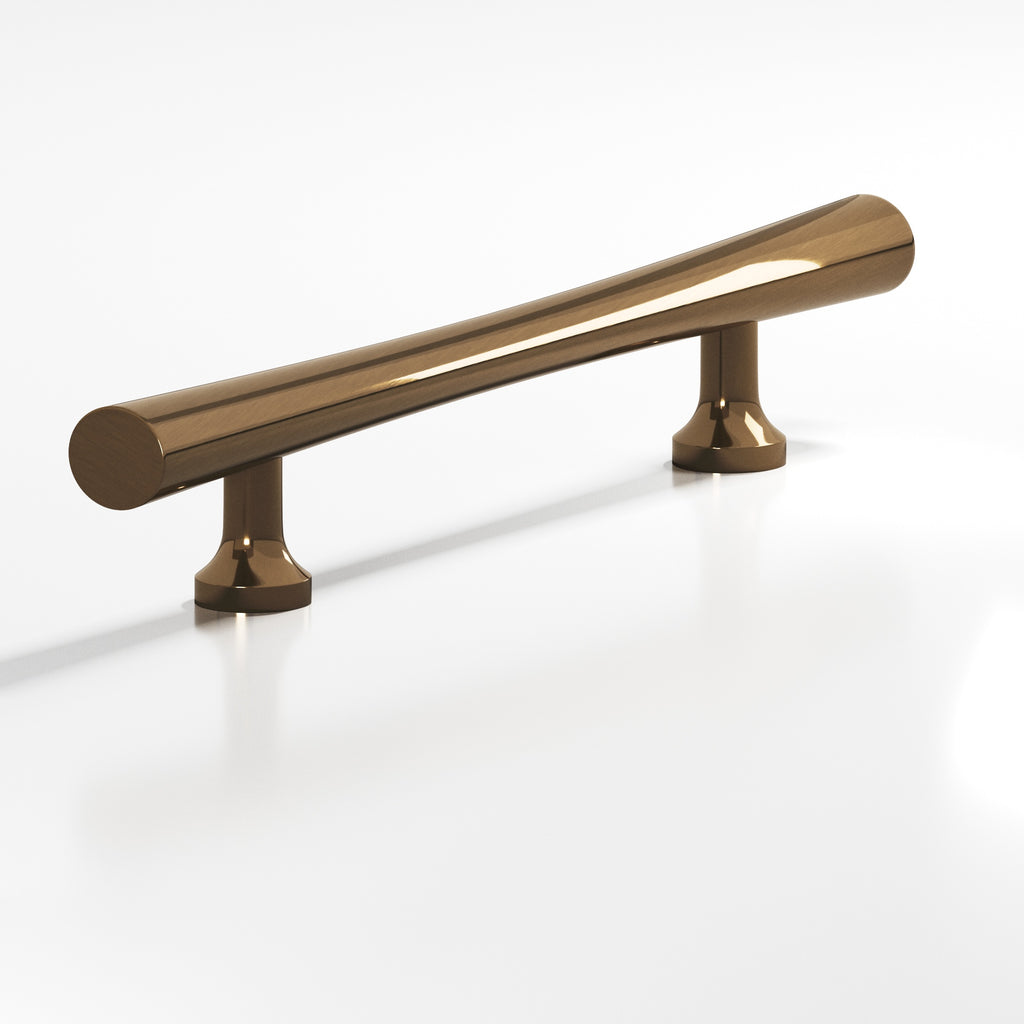 Colonial Bronze Series 292 4" Hourglass Cabinet Pull With Flared Posts Light Statuary Bronze / 4"