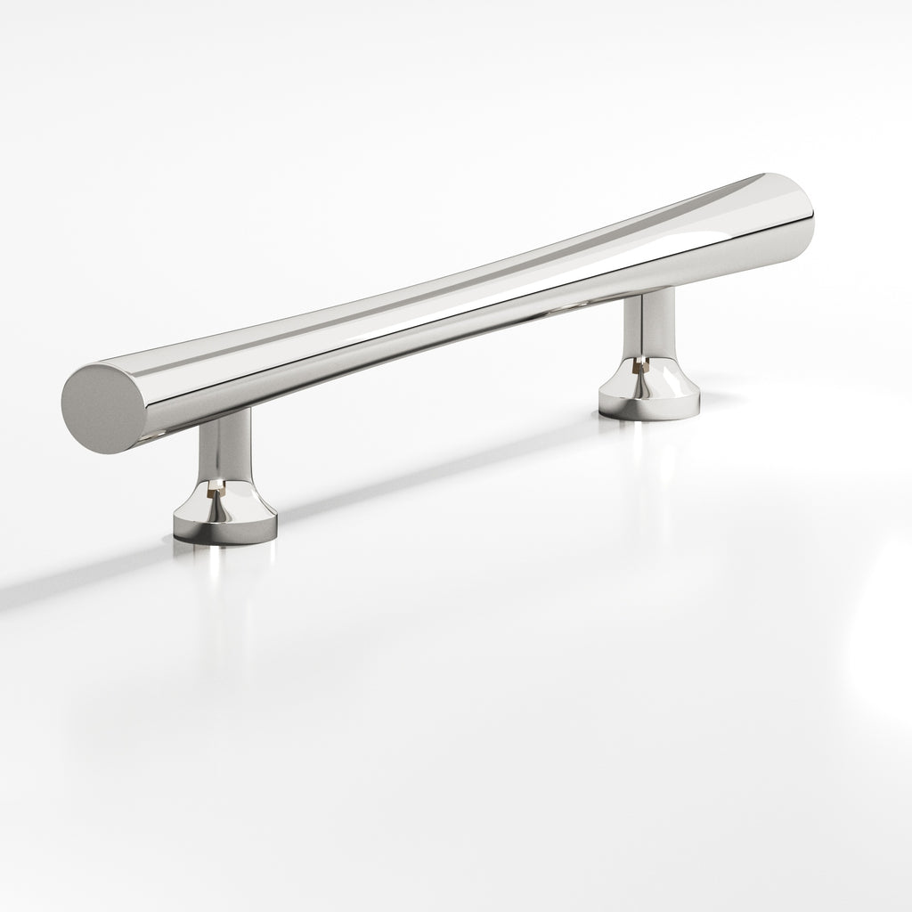 Colonial Bronze Series 292 4" Hourglass Cabinet Pull With Flared Posts Polished Nickel / 4"