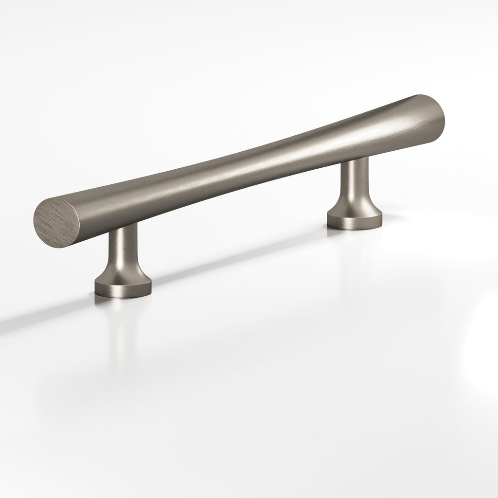 Colonial Bronze Series 296 6" Hourglass Cabinet Pull With Flared Posts Matte Pewter / 6"