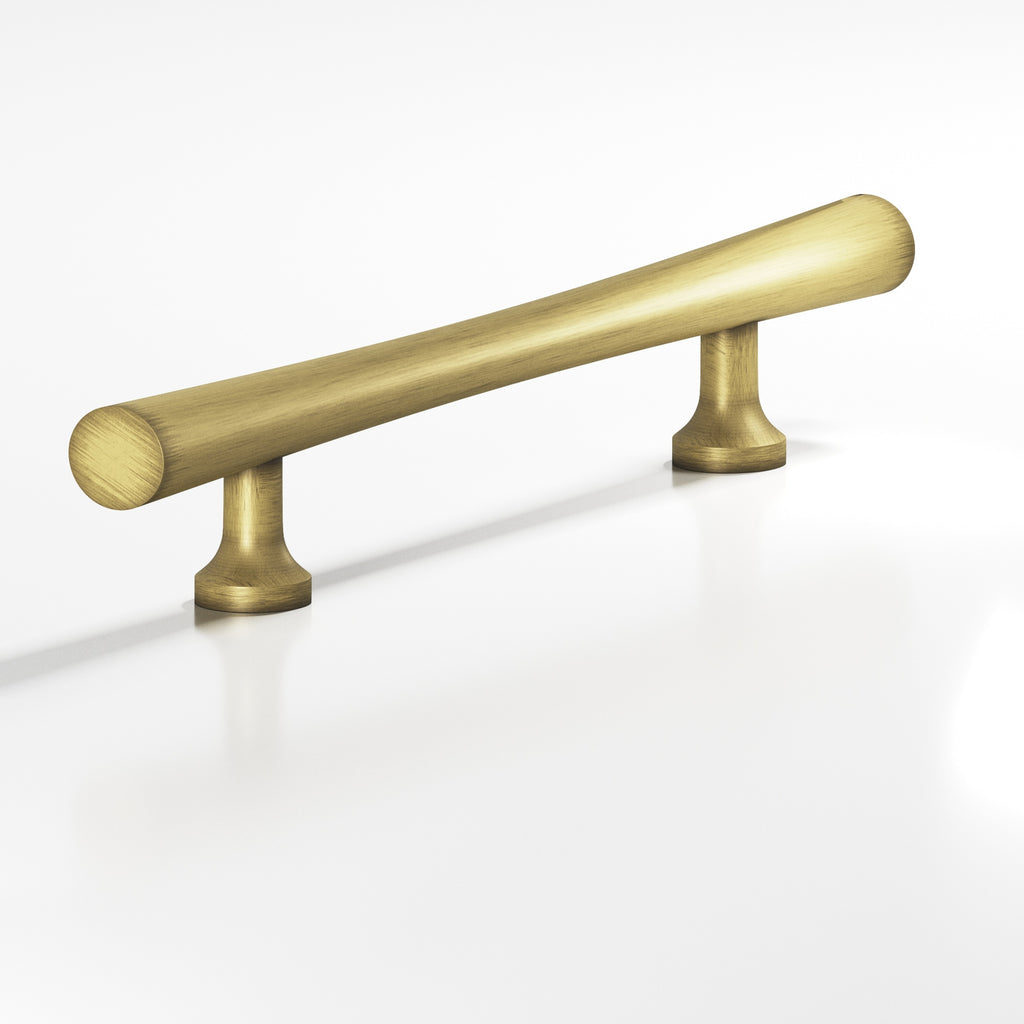 Colonial Bronze Series 294 8" Hourglass Cabinet Pull With Flared Posts Matte Antique Satin Brass / 8"