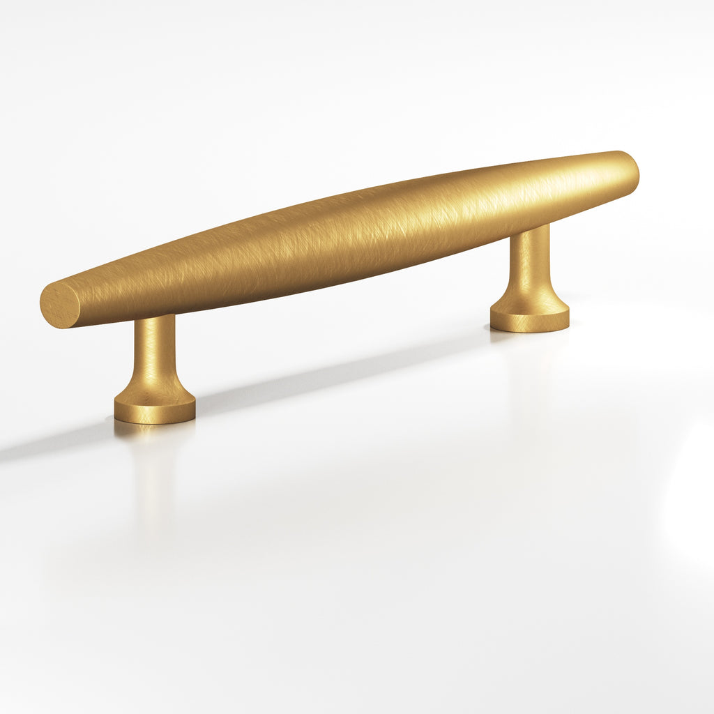 Colonial Bronze Series 293 6" Cigar Cabinet Pull With Flared Posts Weathered Brass / 6"
