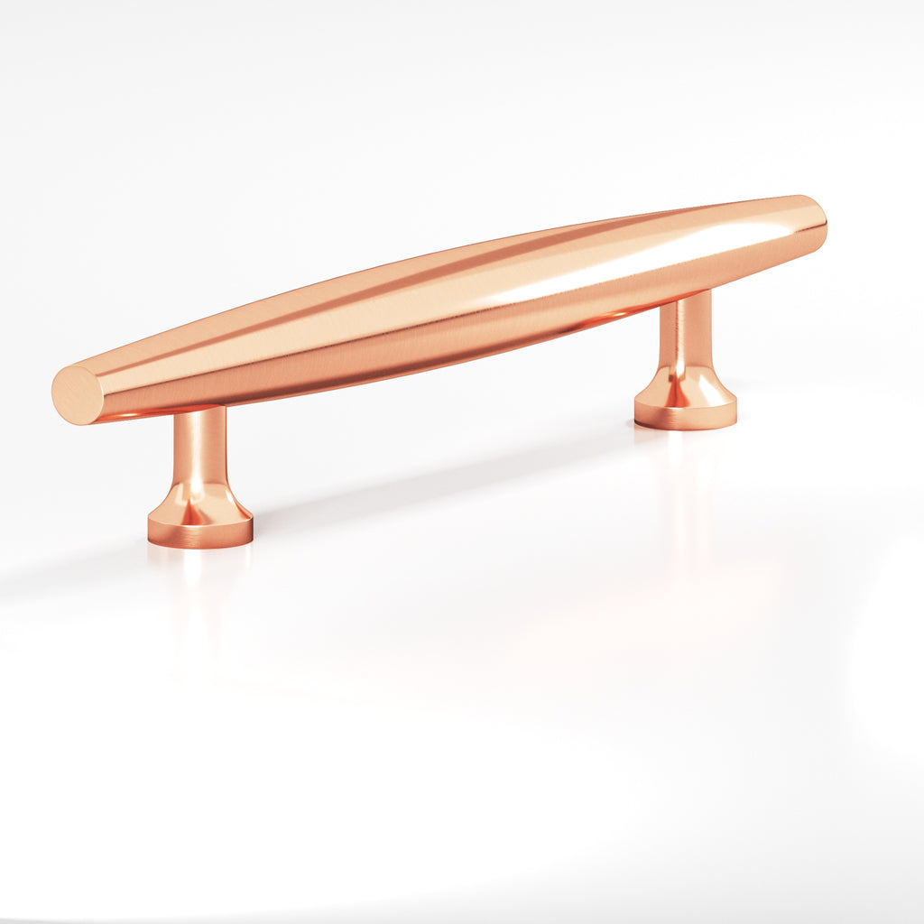 Colonial Bronze Series 297 6" Cigar Cabinet Pull With Flared Posts Satin Copper / 6"