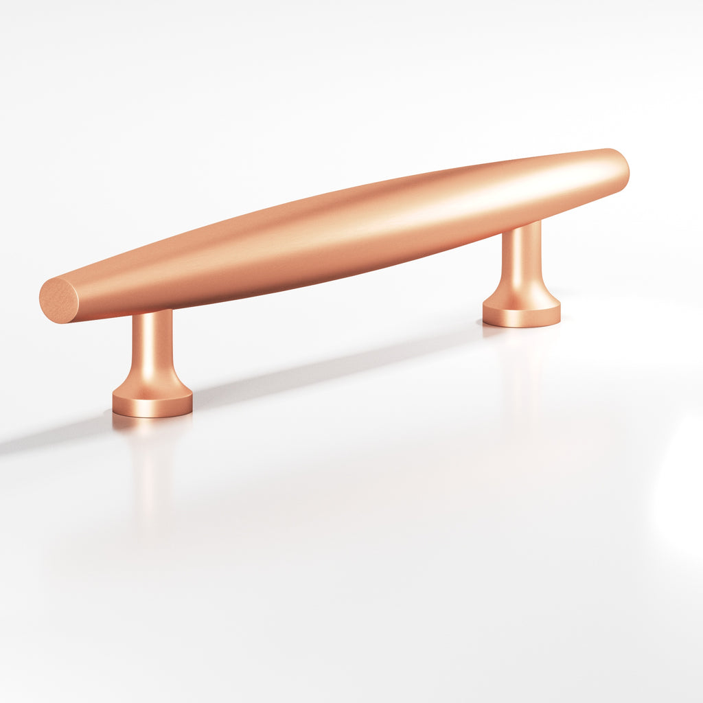 Colonial Bronze Series 293 6" Cigar Cabinet Pull With Flared Posts Matte Satin Copper / 6"