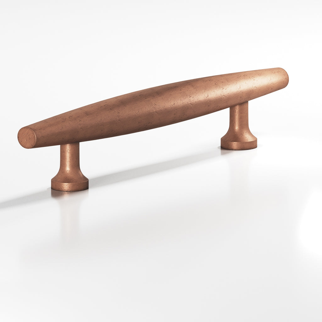Colonial Bronze Series 293 4" Cigar Cabinet Pull With Flared Posts Distressed Antique Copper / 4"