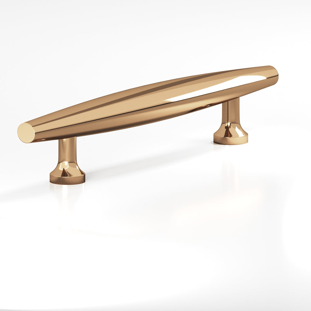 Colonial Bronze Series 293 6" Cigar Cabinet Pull With Flared Posts Polished Bronze / 6"