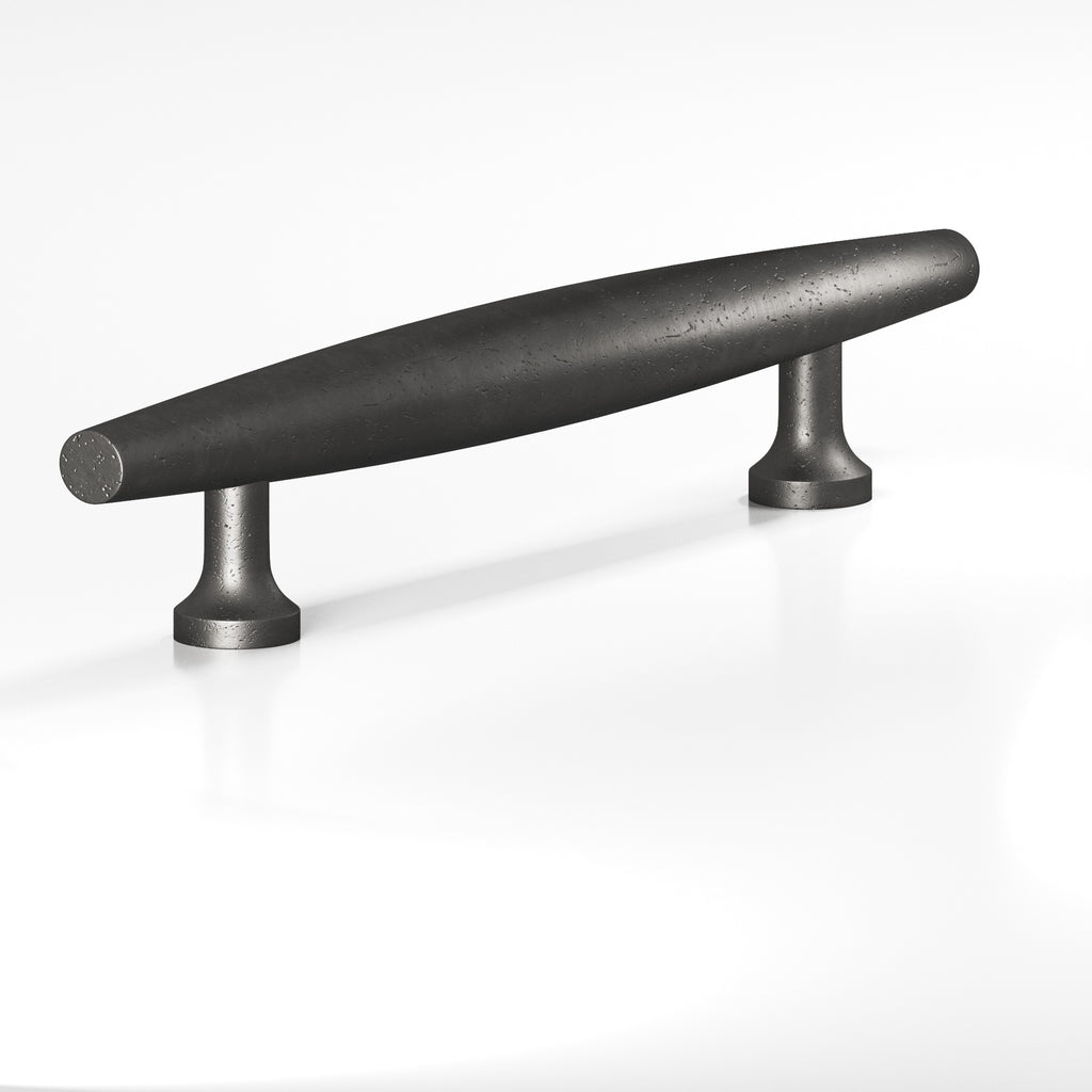 Colonial Bronze Series 293 6" Cigar Cabinet Pull With Flared Posts Distressed Satin Black / 6"