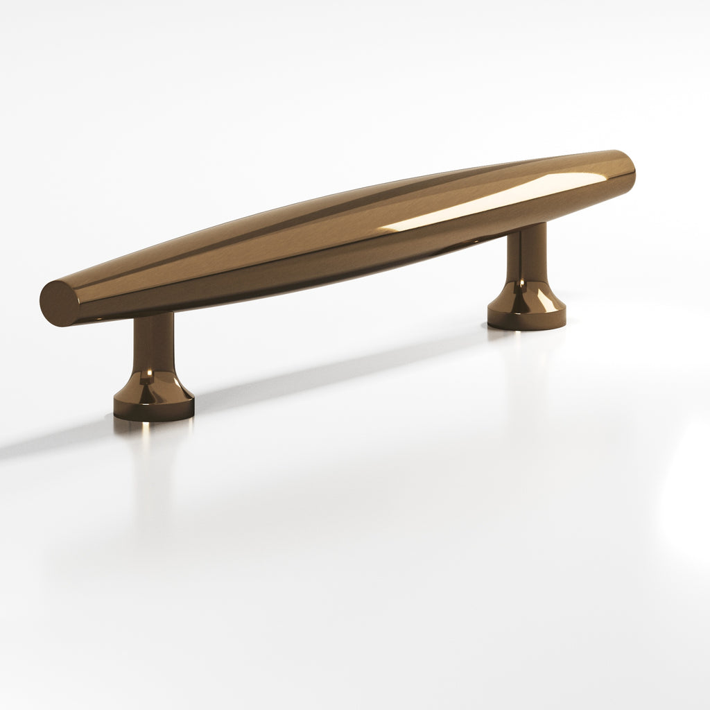 Colonial Bronze Series 293 6" Cigar Cabinet Pull With Flared Posts Light Statuary Bronze / 6"