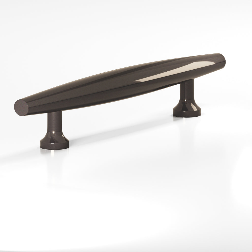 Colonial Bronze Series 293 6" Cigar Cabinet Pull With Flared Posts Dark Statuary Bronze / 6"