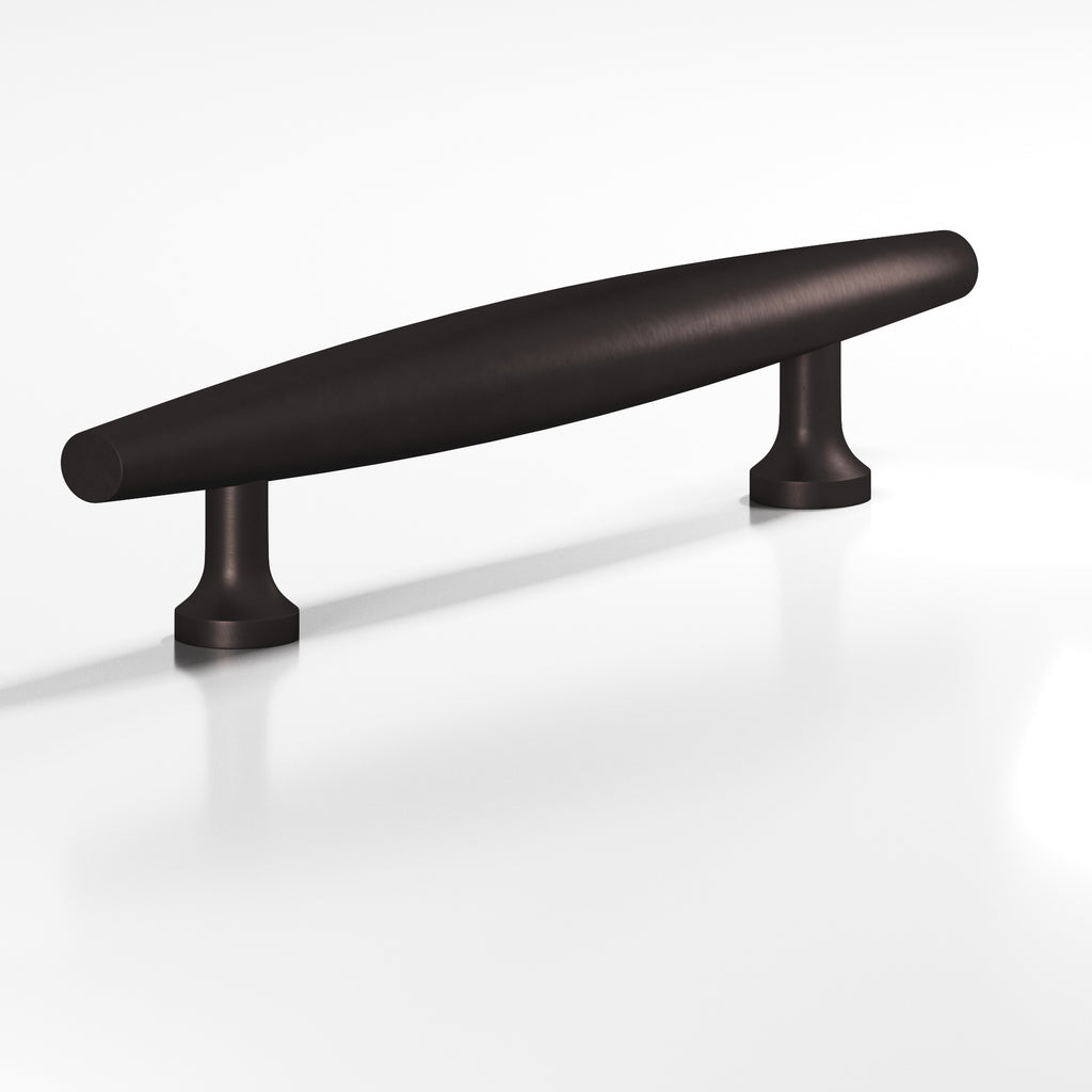Colonial Bronze Series 293 6" Cigar Cabinet Pull With Flared Posts Matte Dark Statuary Bronze / 6"