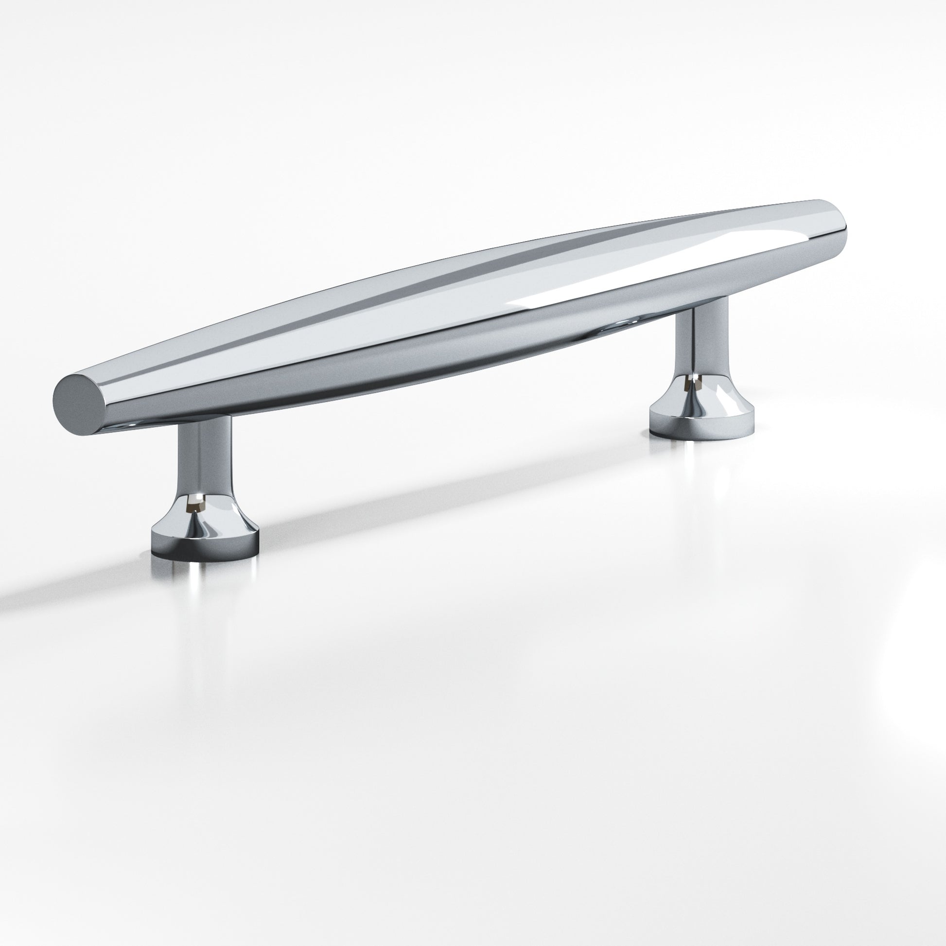 Colonial Bronze Series 295 8" Cigar Appliance Pull With Flared Posts Polished Chrome / 8"