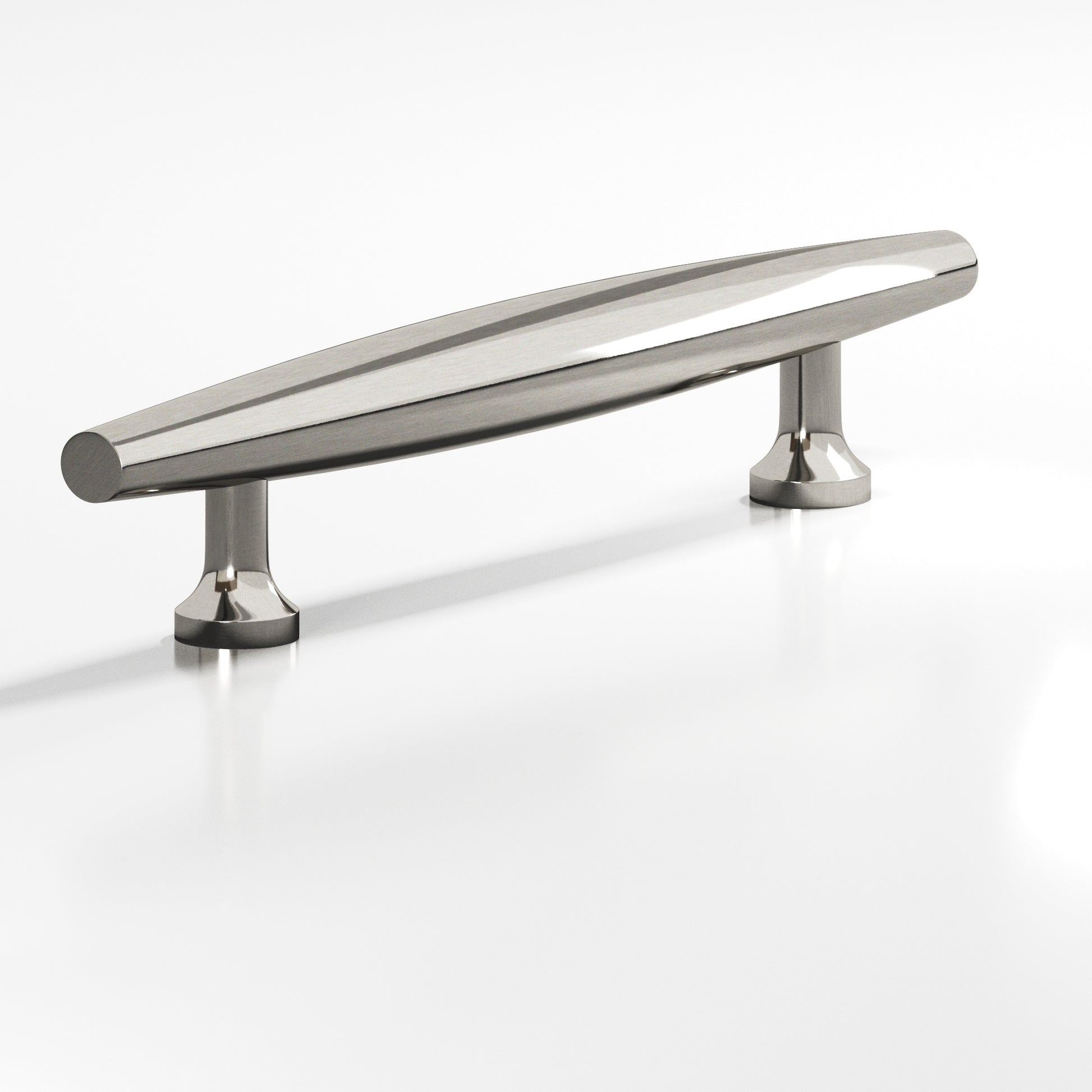 Colonial Bronze Series 295 10" Cigar Appliance Pull With Flared Posts Nickel Stainless / 10"