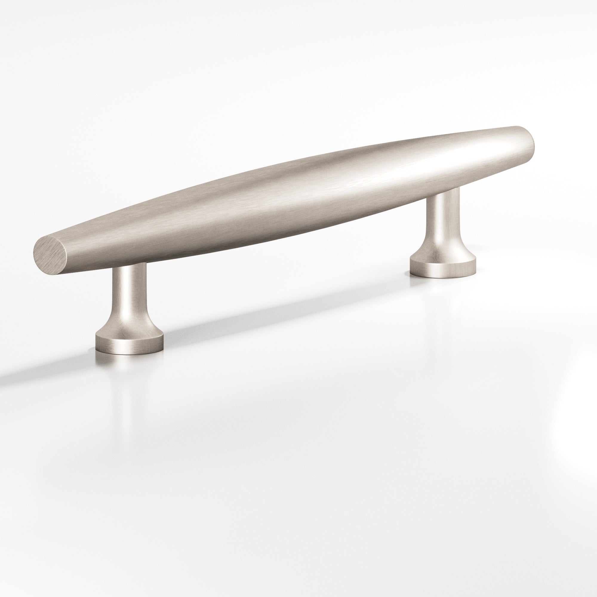 Colonial Bronze Series 293 8" Cigar Cabinet Pull With Flared Posts Matte Satin Nickel / 8"