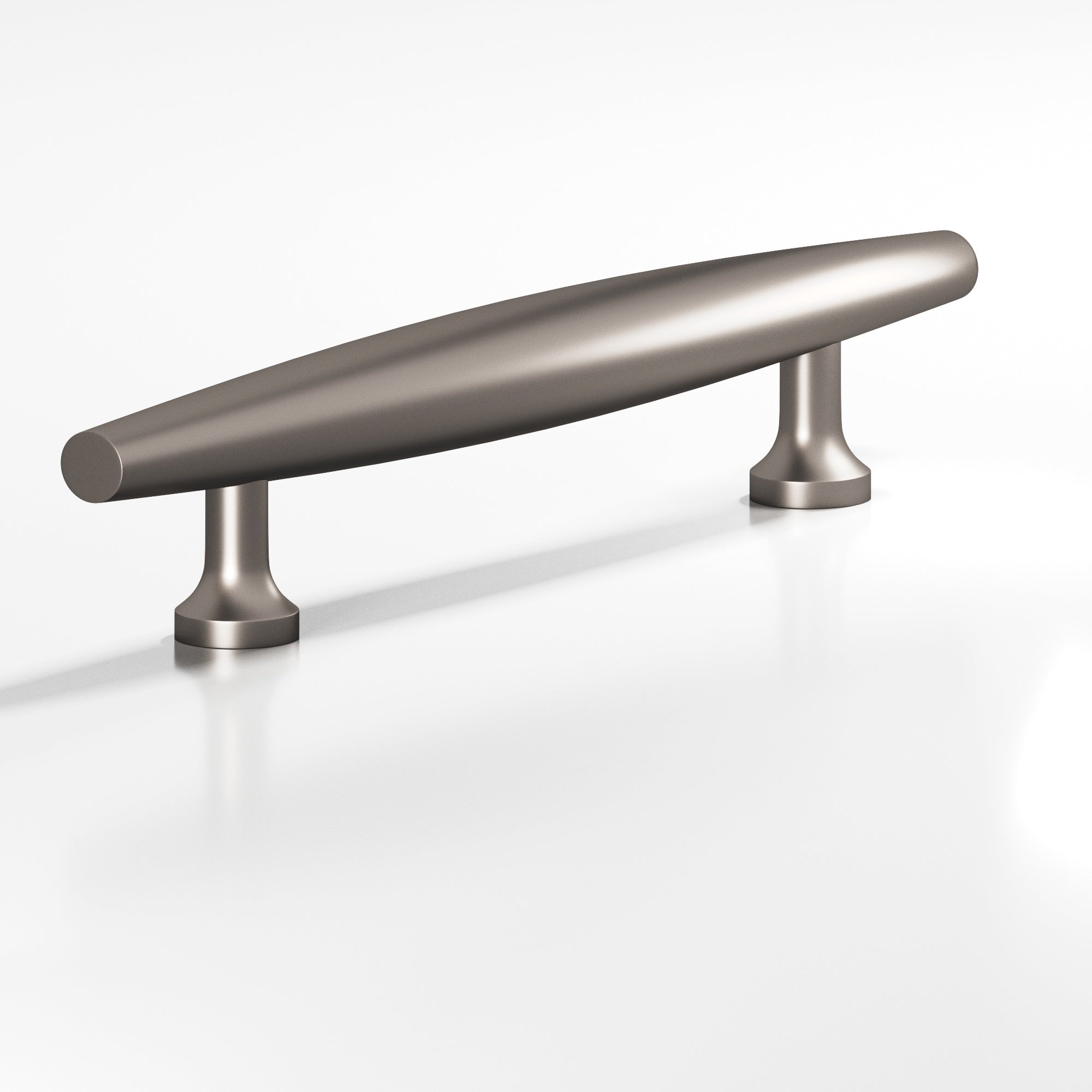 Colonial Bronze Series 297 4" Cigar Cabinet Pull With Flared Posts Pewter / 4"