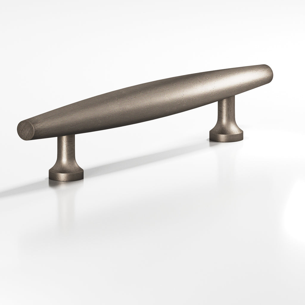 Colonial Bronze Series 293 6" Cigar Cabinet Pull With Flared Posts Distressed Pewter / 6"